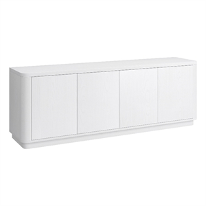 Henn&Hart 68&quot White MDF TV Stand