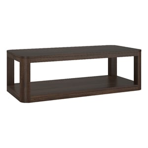 Henn&Hart 47.25&quot Alder Brown MDF Coffee Table