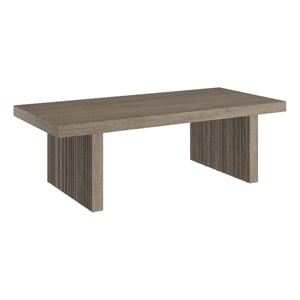 Henn&Hart 47.5&quot Antiqued Gray Oak MDF Coffee Table