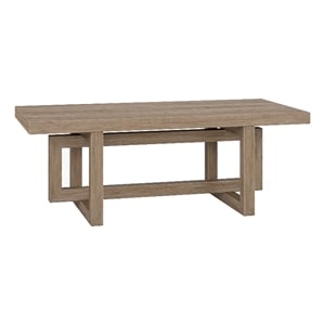 Henn&Hart 47.25&quot Antiqued Gray Oak MDF Coffee Table