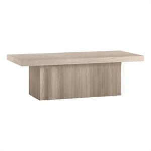 Henn&Hart 47.5&quot Alder White MDF Coffee Table