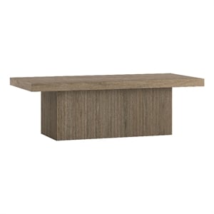 Henn&Hart 47.5&quot Antiqued Gray Oak MDF Coffee Table