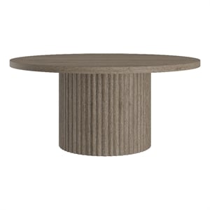 Henn&Hart 32&quot Antiqued Gray Oak MDF Coffee Table