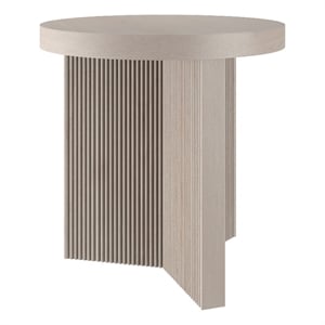 Henn&Hart 22&quot Alder White MDF Side Table