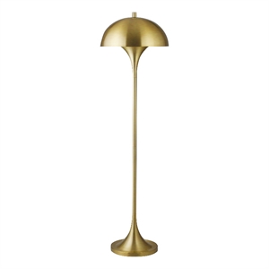 Henn&Hart 16&quot Brass Metal Floor Lamp
