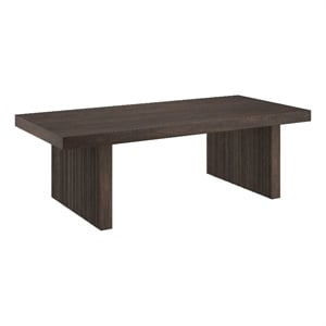 Henn&Hart 47.5&quot Alder Brown MDF Coffee Table