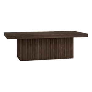 Henn&Hart 47.5&quot Alder Brown MDF Coffee Table