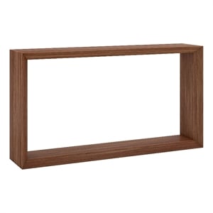Henn&Hart 55&quot Satin Walnut MDF Console Table