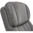 La-Z-Boy Sutherland Bonded Leather Office Chair w/Padded Arms in Moon Rock Gray