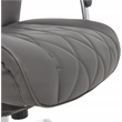La-Z-Boy Sutherland Bonded Leather Office Chair w/Padded Arms in Moon Rock Gray