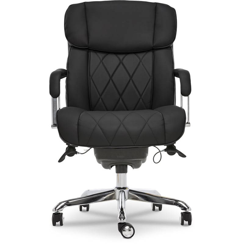 La-Z-Boy Sutherland Office Chair with Padded Arms Jet Black
