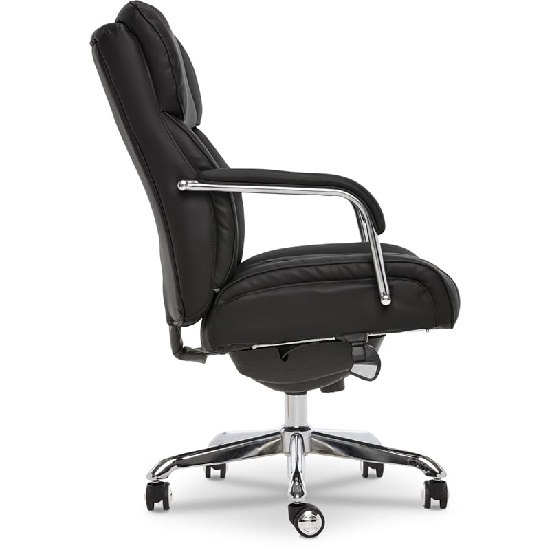 La-Z-Boy Sutherland Office Chair with Padded Arms Jet Black