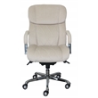 La-Z-Boy Sutherland Fabric Upholstered Office Chair w/Padded Arms in Soft Cream
