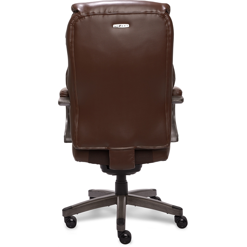 LaZBoy Hyland Executive Office Chair Chestnut Brown Cymax Business