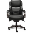 La-Z-Boy Delano Bonded Leather Upholstered Executive Office Chair in Jet Black