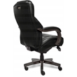 La-Z-Boy Delano Bonded Leather Upholstered Executive Office Chair in Jet Black