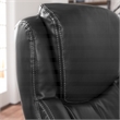 La-Z-Boy Delano Bonded Leather Upholstered Executive Office Chair in Jet Black