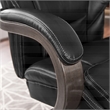 La-Z-Boy Delano Bonded Leather Upholstered Executive Office Chair in Jet Black