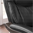 La-Z-Boy Delano Bonded Leather Upholstered Executive Office Chair in Jet Black