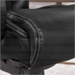 La-Z-Boy Delano Bonded Leather Upholstered Executive Office Chair in Jet Black