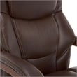 La-Z-Boy Delano Faux Leather Executive Office Chair in Chestnut Brown