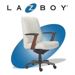 La-Z-Boy Bennett Executive Office Chair White