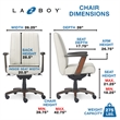 La-Z-Boy Bennett Executive Office Chair White
