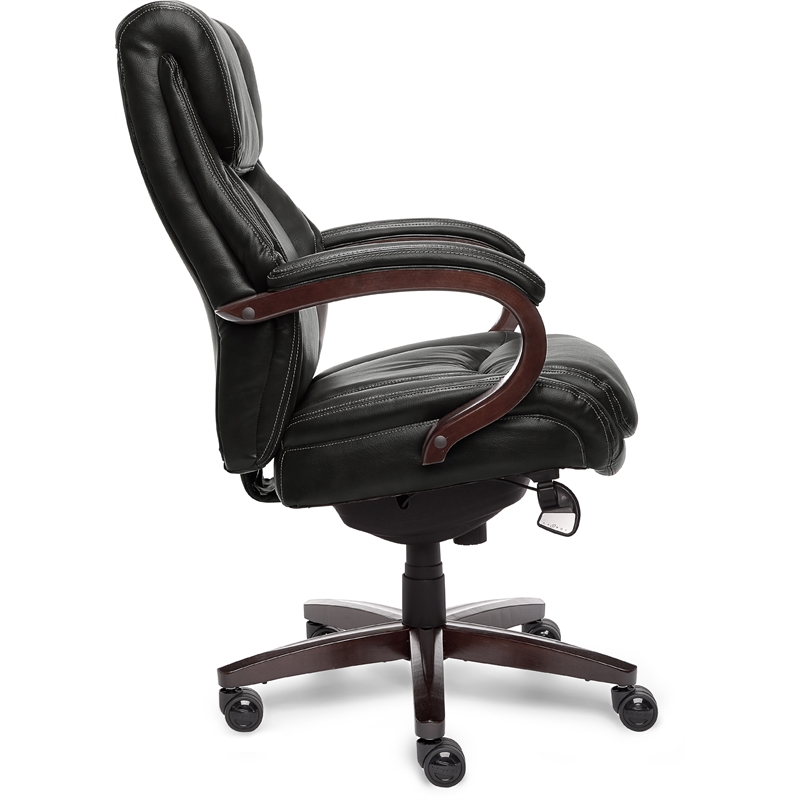 LaZBoy Bellamy Executive Office Chair Black Bonded Leather Cymax Business