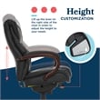 La-Z-Boy Bellamy Executive Office Chair with Memory Foam Black Bonded Leather
