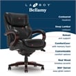 La-Z-Boy Bellamy Executive Office Chair with Memory Foam Black Bonded Leather