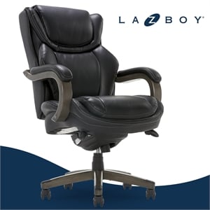 La-Z-Boy Harnett Big & Tall Executive Chair Black Bonded Leather