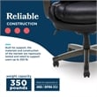 La-Z-Boy Harnett Big & Tall Executive Chair Black Bonded Leather