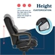 La-Z-Boy Harnett Big & Tall Executive Chair Black Bonded Leather