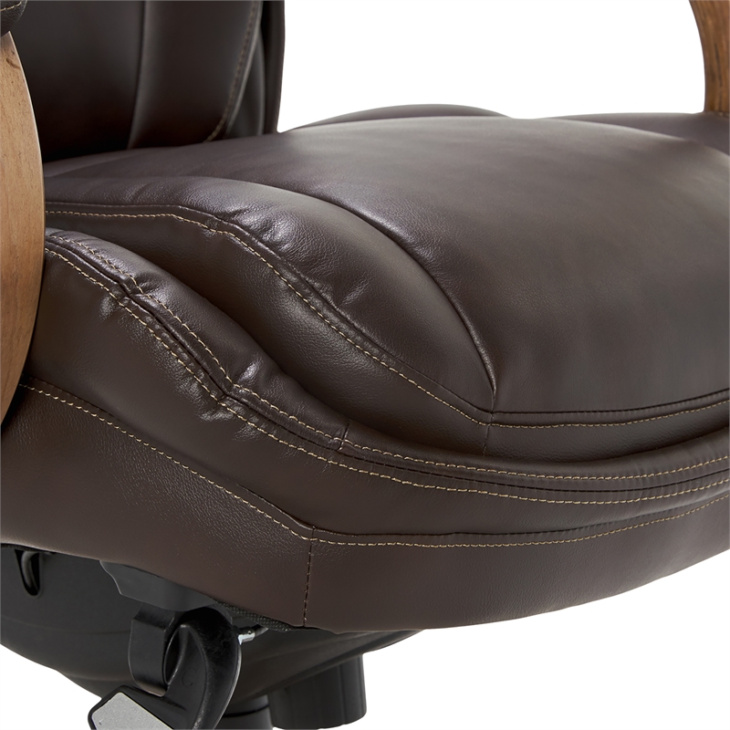 La-Z-Boy Big & Tall Executive Chair Coffee Brown Bonded Leather