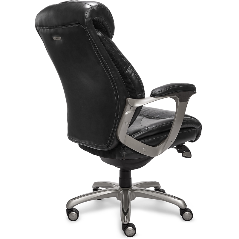 LaZBoy Cantania Executive Office Chair Black Bonded Leather Cymax