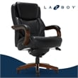 La-Z-Boy Delano Big & Tall Executive Office Chair Mahogany Black Bonded Leather