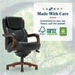 La-Z-Boy Delano Big & Tall Executive Office Chair Mahogany Black Bonded Leather