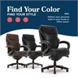 La-Z-Boy Hyland Modern Metal Executive Office Chair Black Bonded Leather