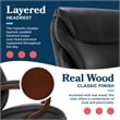 La-Z-Boy Hyland Modern Metal Executive Office Chair Black Bonded Leather