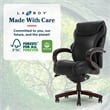 La-Z-Boy Hyland Modern Metal Executive Office Chair Black Bonded Leather