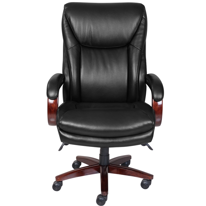 LaZBoy Big and Tall Edmonton Executive Office Chair in Black Bonded