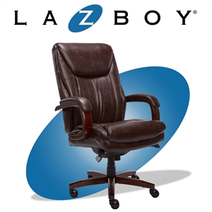 la-z-boy big and tall edmonton executive office chair brown