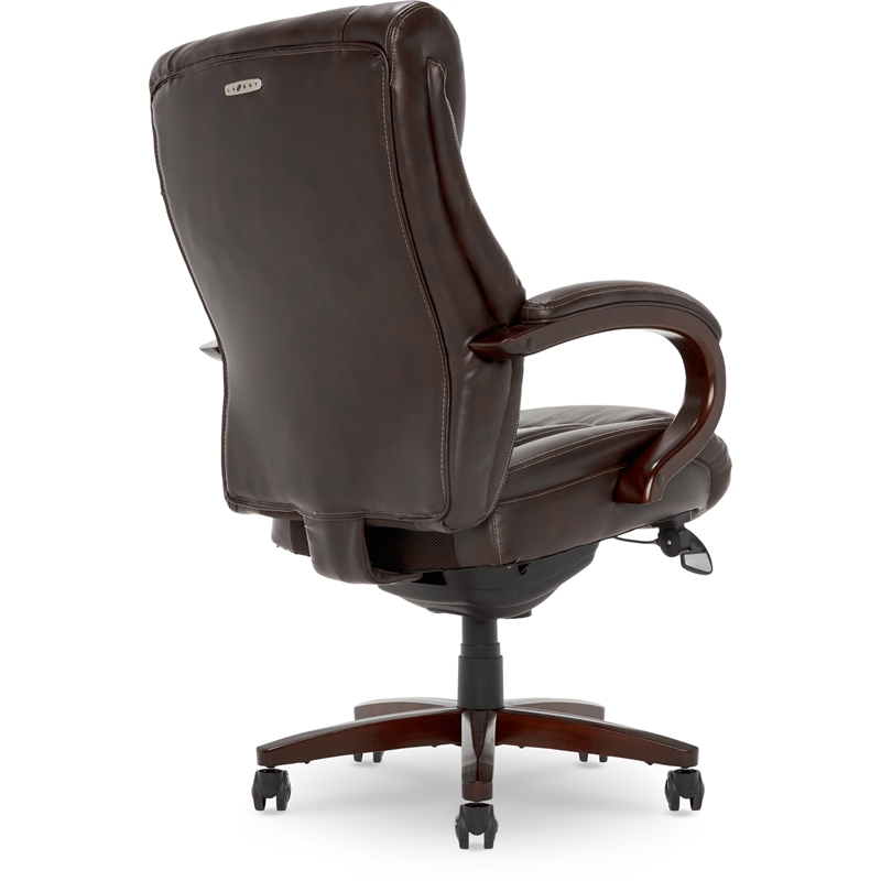 Executive High Back Office Chair in Charcoal Gray Bonded Leather