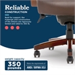 La-Z-Boy Delano Big & Tall Executive Office Chair Mahogany Chestnut Brown