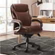 La-Z-Boy Hyland Executive Office Chair with AIR Lumbar Technology Brown