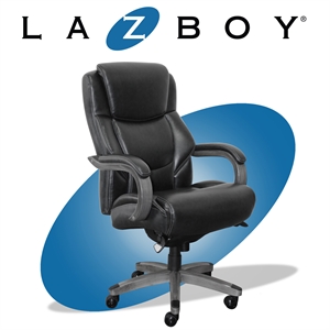 la-z-boy delano big & tall executive office chair weathered black