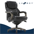 La-Z-Boy Delano Big & Tall Executive Office Chair Weathered Black Bonded Leather