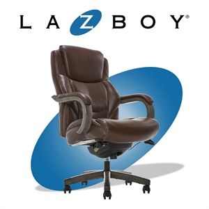 la-z-boy delano big & tall executive office chair weathered brown