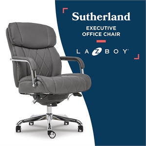 la-z-boy sutherland modern faux leather executive office chair