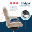 La-Z-Boy Sutherland Quilted Fabric Executive Office Chair Cream